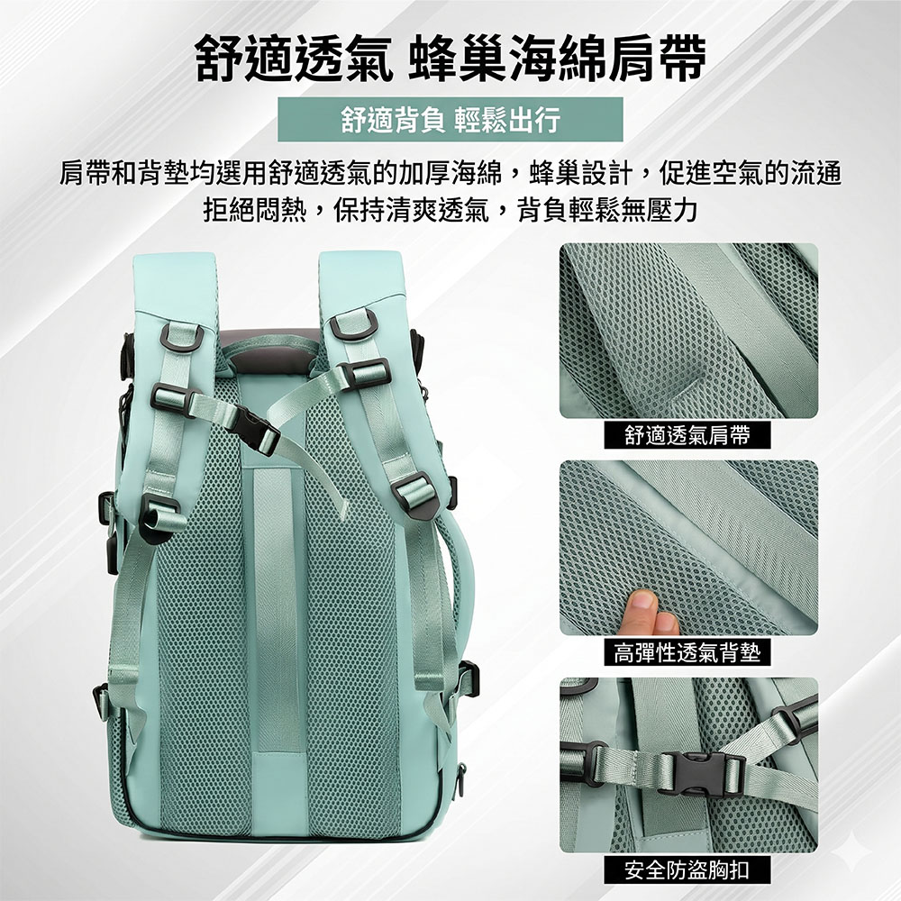 【JAR嚴選】Loaion新款大容量防水獨立鞋倉多功能背包(預購14個工作天)