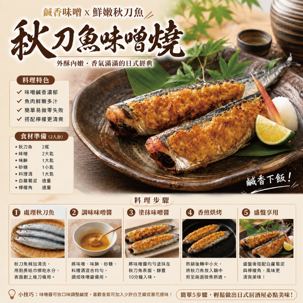 小川漁屋 野生秋刀魚100g去頭去肚