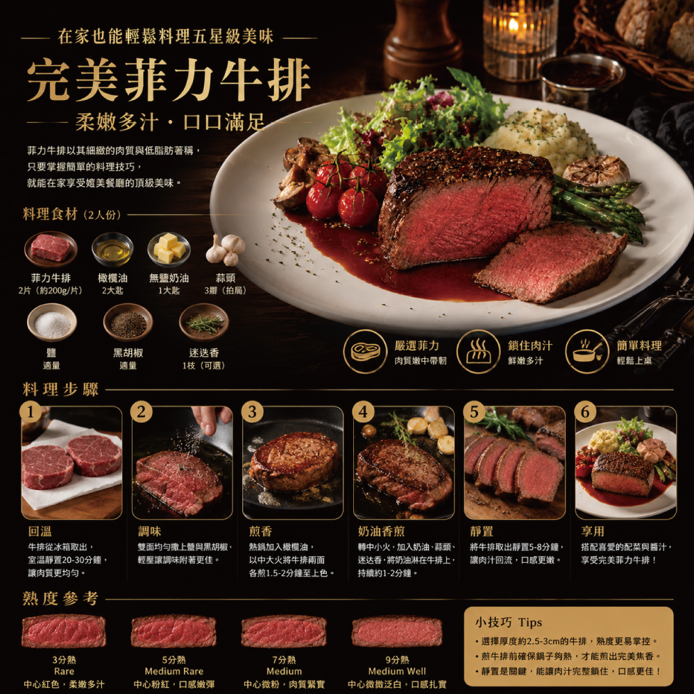 豪鮮牛肉 草原之心熟成菲力厚切