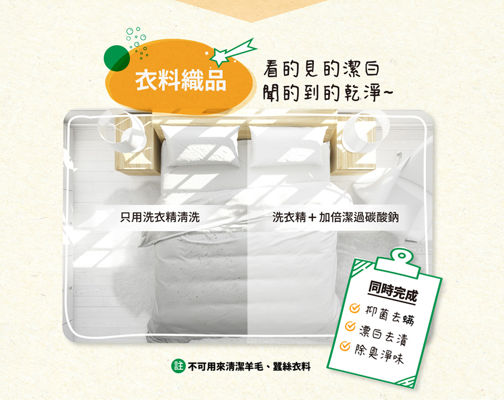 加倍潔 過碳酸鈉去污粉600g