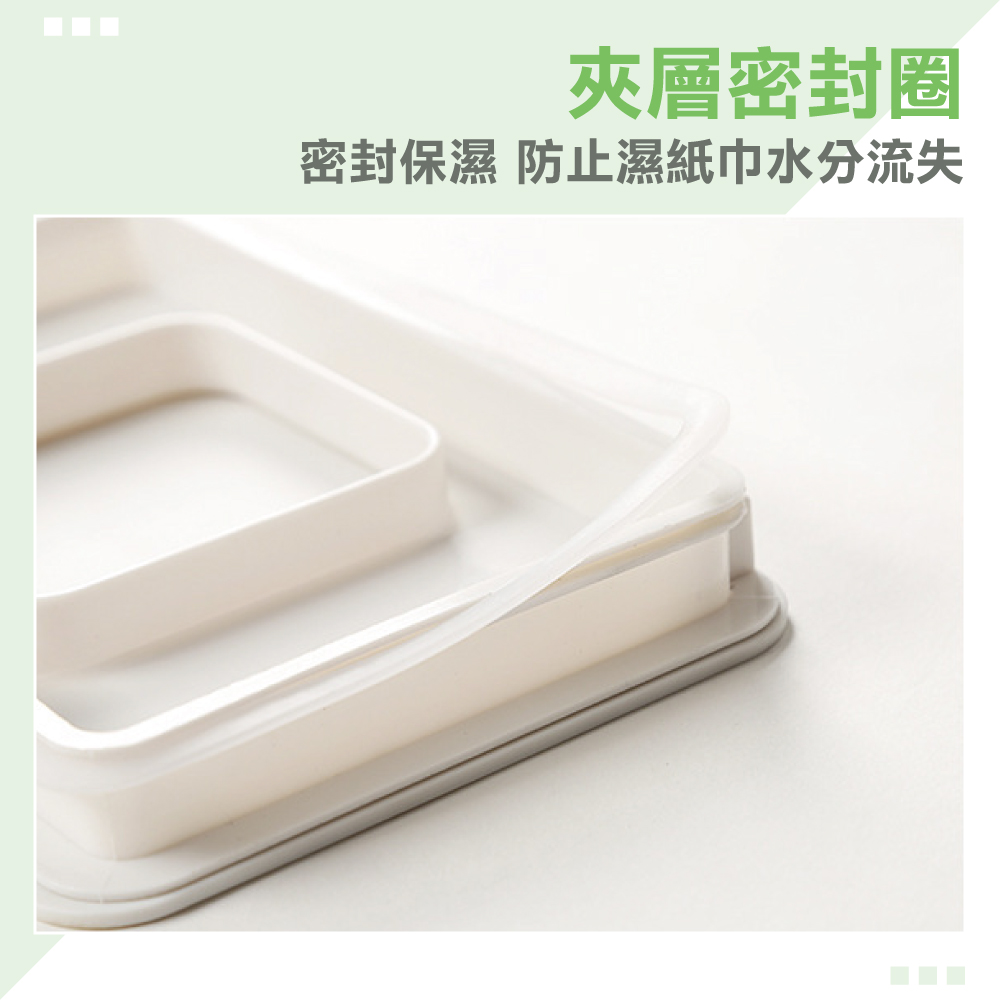 掀蓋式濕紙巾口罩收納面紙盒(1入)