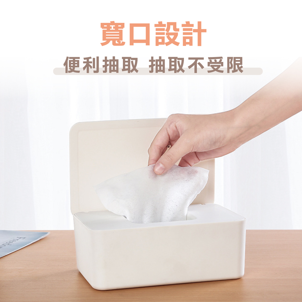 掀蓋式濕紙巾口罩收納面紙盒(1入)