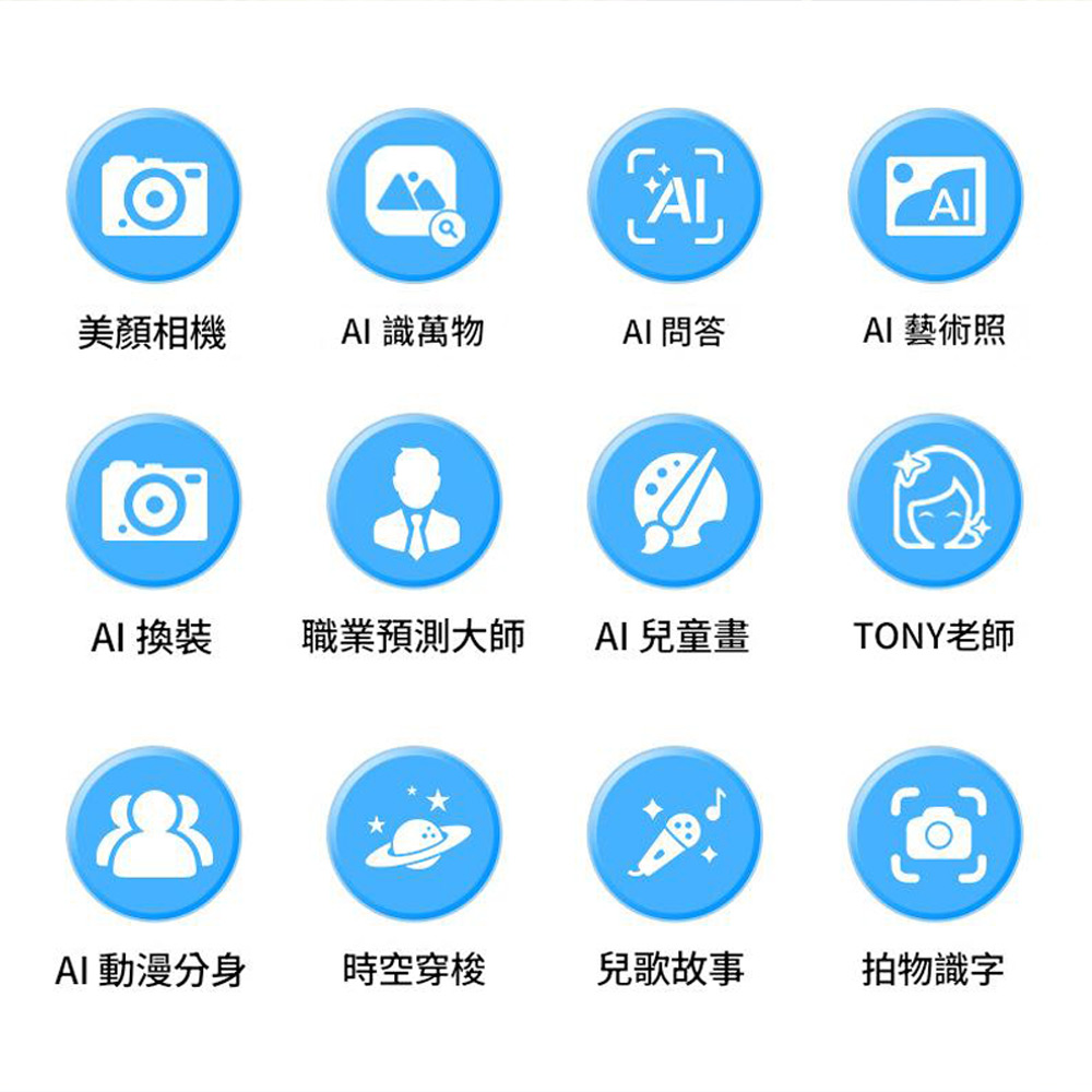 YT-AI200 AI智慧4G通話兒童拍照相機(2G+16G AI藝術照 AI拍圖識字識萬物 AI問答 益智遊戲 啟蒙學習)