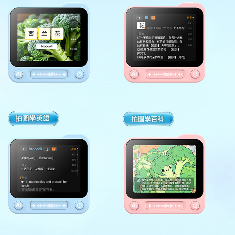 YT-AI200 AI智慧4G通話兒童拍照相機(2G+16G AI藝術照 AI拍圖識字識萬物 AI問答 益智遊戲 啟蒙學習)