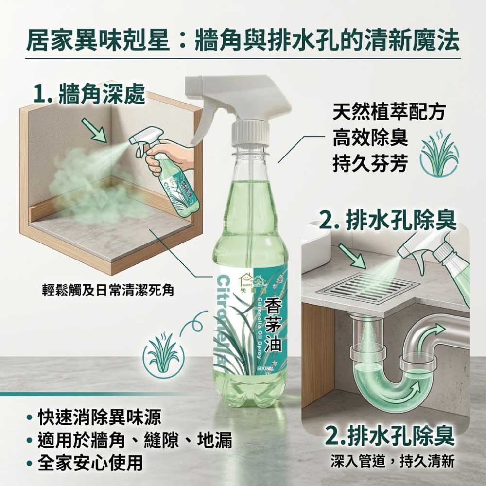 【HAPPY HOUSE快樂屋】香茅油500ml-1罐