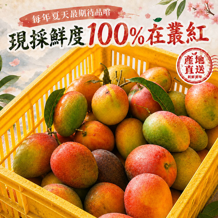 【築地一番鮮】現貨˙特大˙枋山愛文芒果5-10斤｜任選