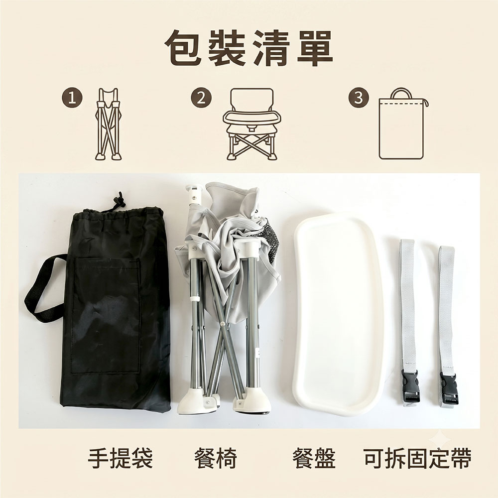 【JAR嚴選】遮陽棚便攜式兒童旅行戶外吃飯沙灘餐椅(預購14個工作天)