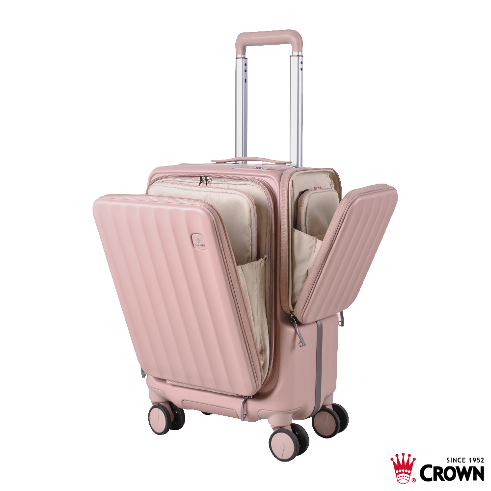 【CROWN】 19.5吋 WAVE 側袋磁吸登機箱