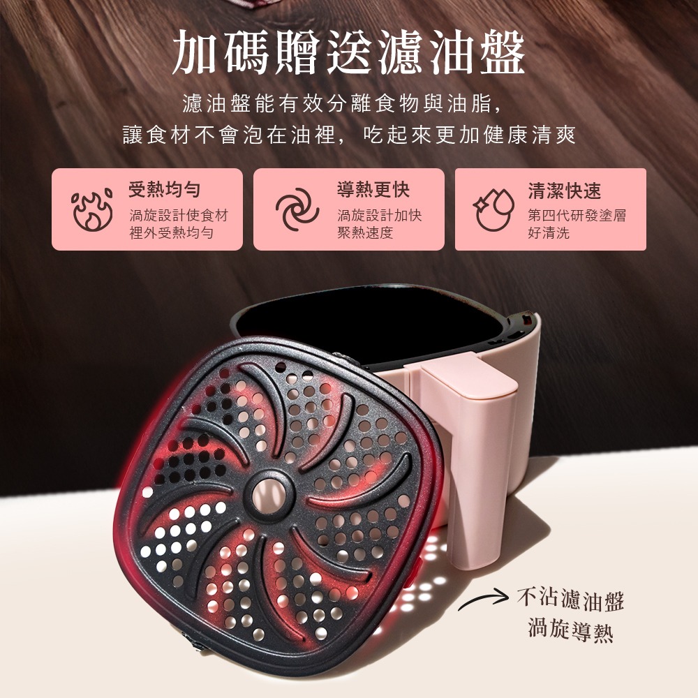 小白同學/小粉學妹電子觸控氣炸鍋 一鍵8大菜單/50℃解凍/高效省時/SGS無毒/美型不占空間/低卡減脂