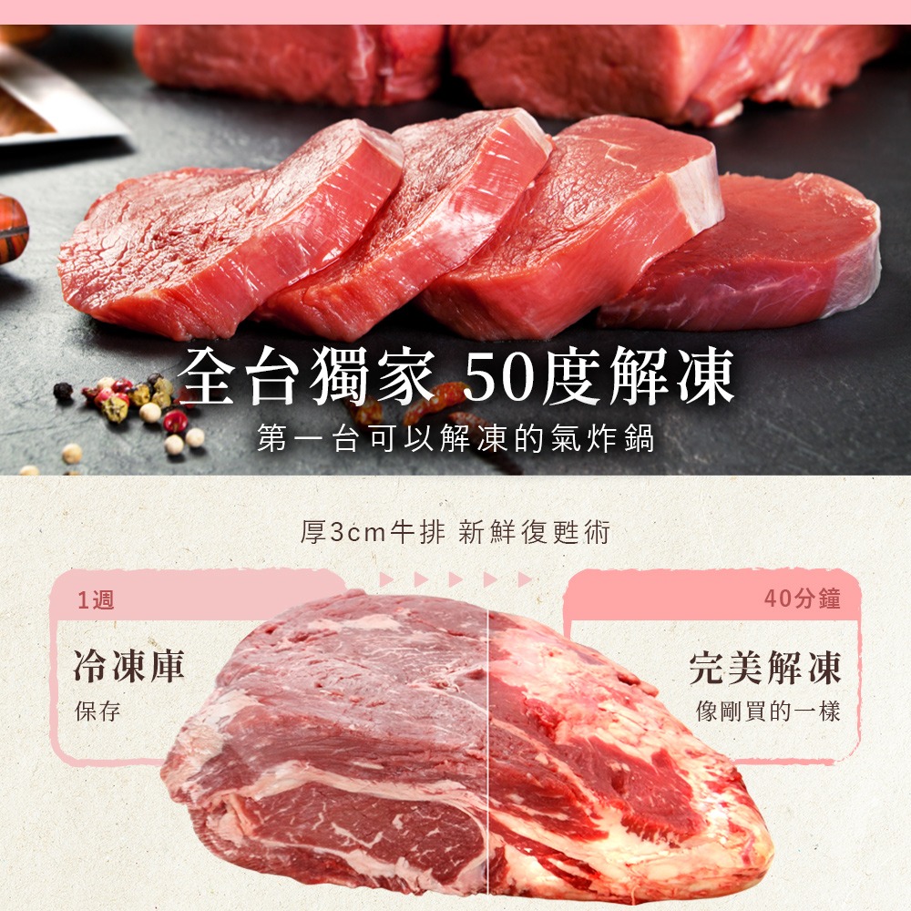 小白同學/小粉學妹電子觸控氣炸鍋 一鍵8大菜單/50℃解凍/高效省時/SGS無毒/美型不占空間/低卡減脂