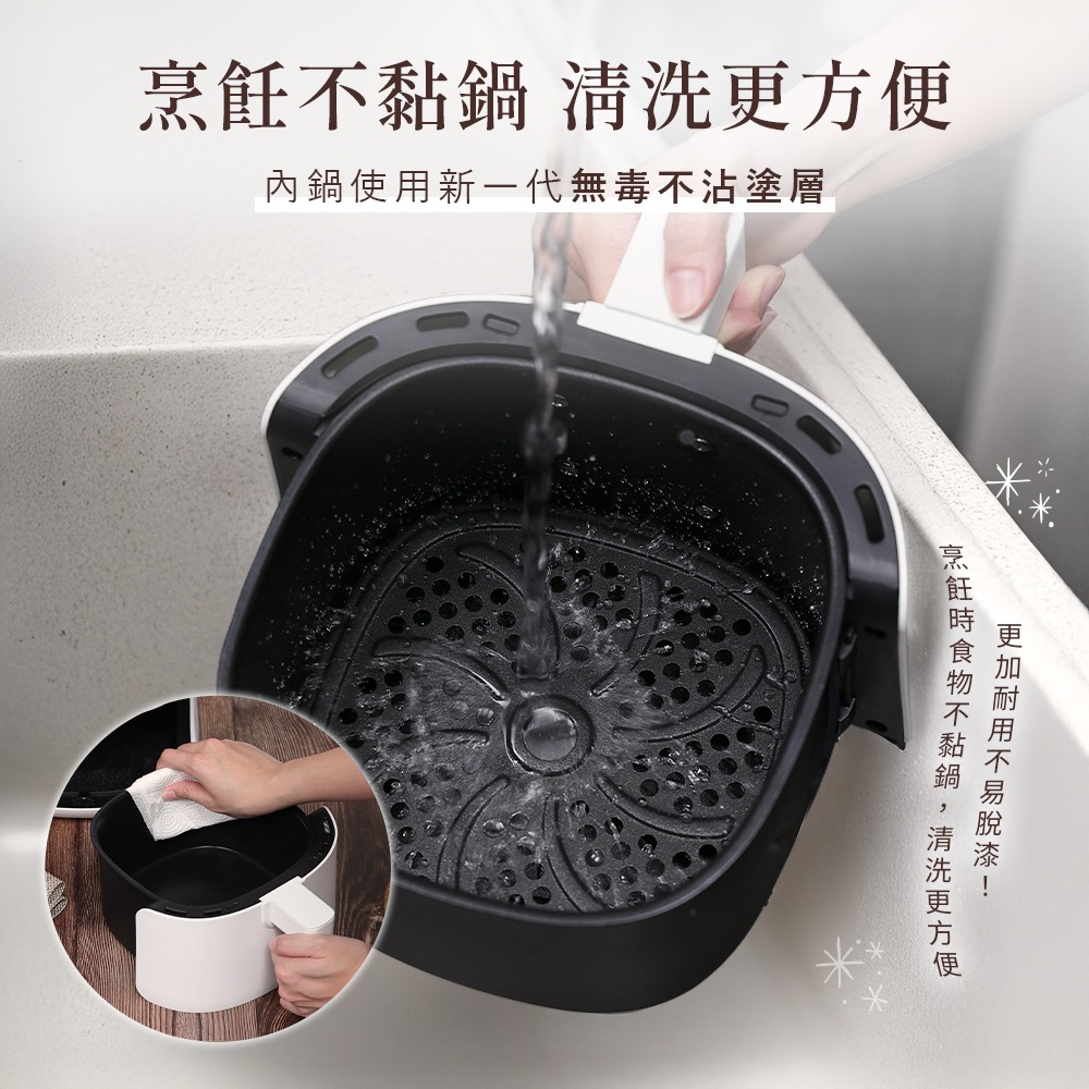 小白同學/小粉學妹電子觸控氣炸鍋 一鍵8大菜單/50℃解凍/高效省時/SGS無毒/美型不占空間/低卡減脂