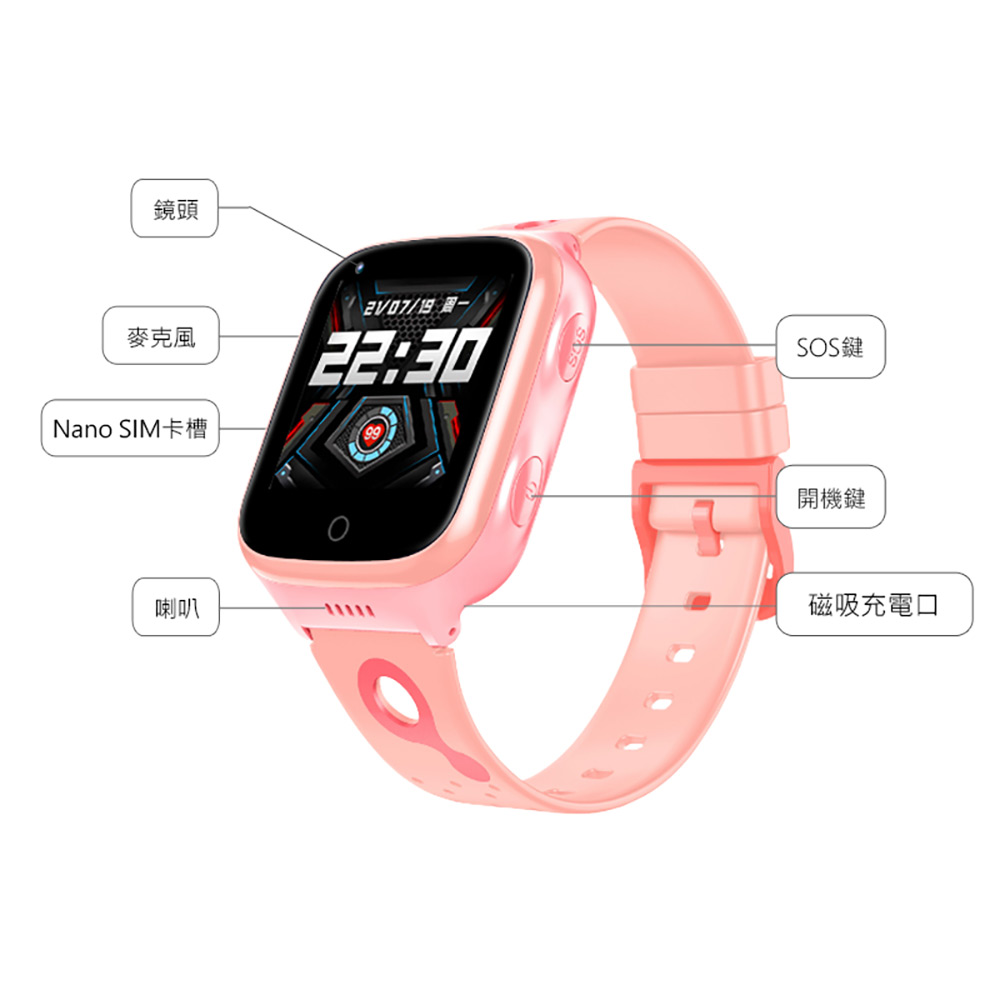 Baby R-A69S Plus 4G防水視訊兒童智慧手錶(台灣繁體中文版)