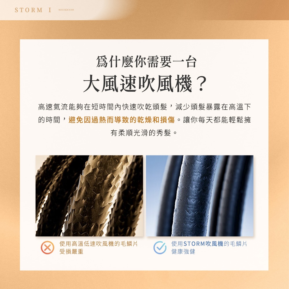 【Arlink】STORM系列 億萬級負離子 溫控高速吹風機