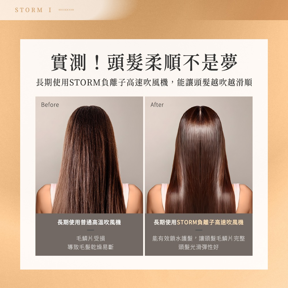 【Arlink】STORM系列 億萬級負離子 溫控高速吹風機