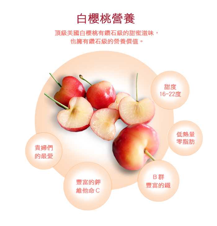【築地一番鮮】華盛頓白櫻桃9ROW-空運美國櫻桃