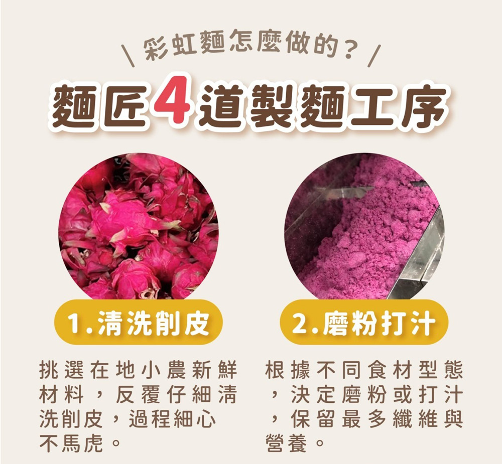 【咖樂】彩虹麵 480g 6人份 (蔬菜麵 彩色麵 寶寶麵)