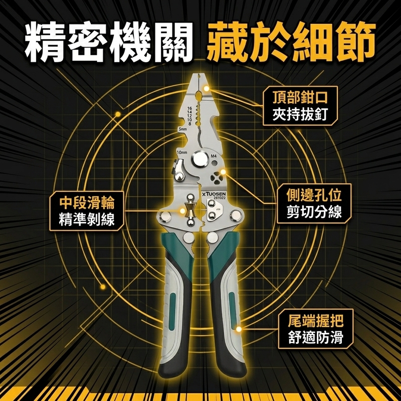多功能折疊尖嘴鉗