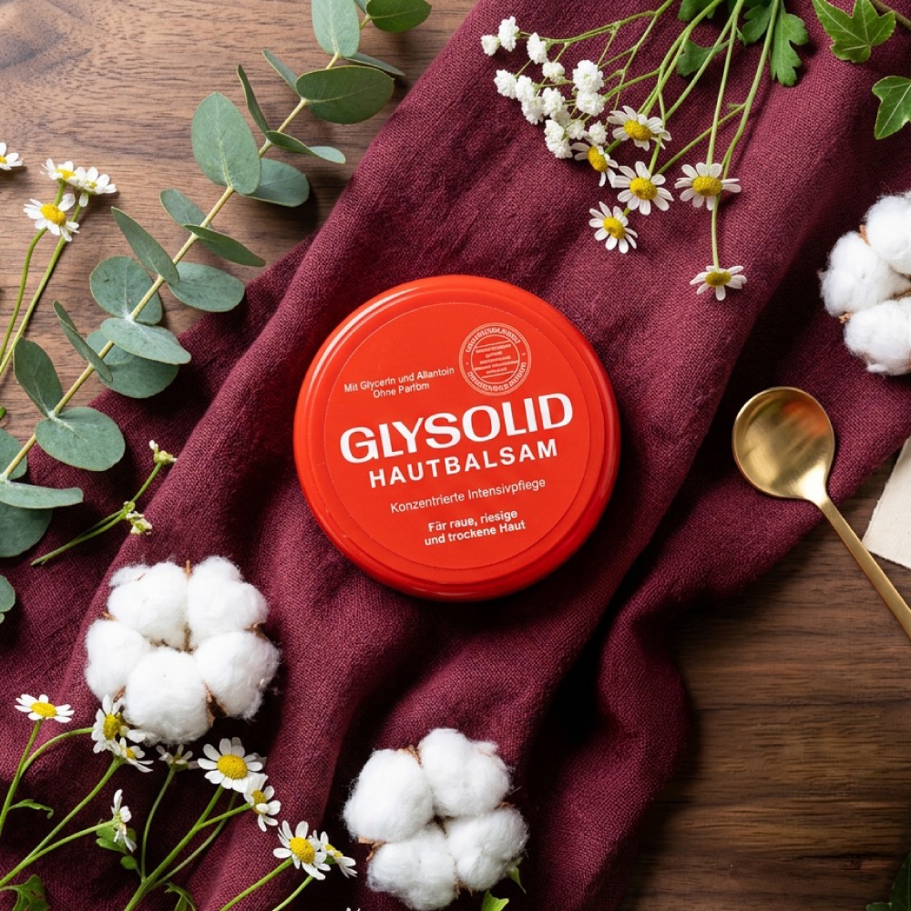 【德國Glysolid 神奇乳霜 100ml(滋潤款-紅)】暢銷歐洲70逾年 滋潤 保濕
