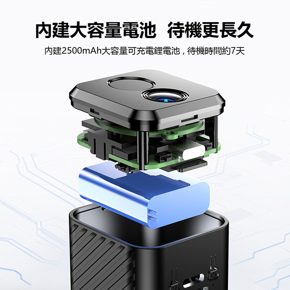 監控王 S27 WiFi無線智慧低耗電7天待機 可拆式旋轉支架小方塊型夜視監控網路攝影機(手機遠端監控)