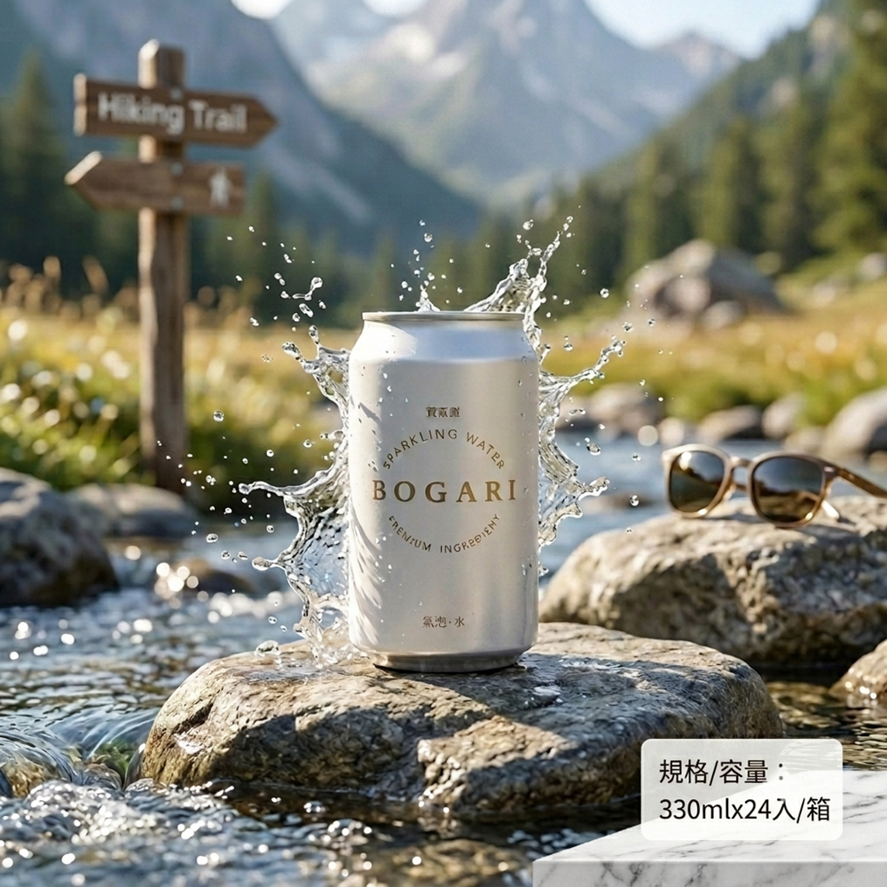 【BOGARI 開元食品】寶嘉麗氣泡水(330mlx24入/箱)