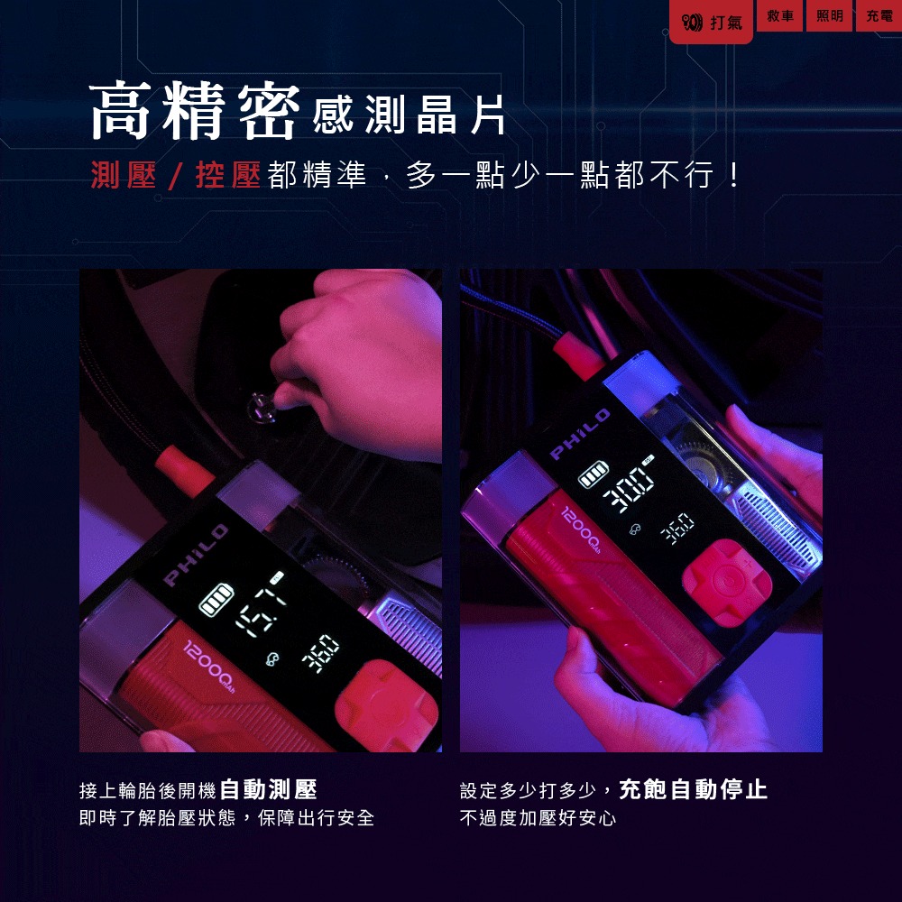 行車救援王STP12 PRO二代 救車x打氣多功能機