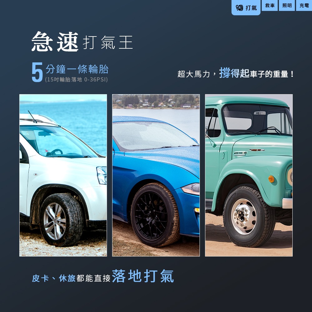PHILO_飛樂 行車救援王Q12lite 救車打氣多功能機 輕巧版