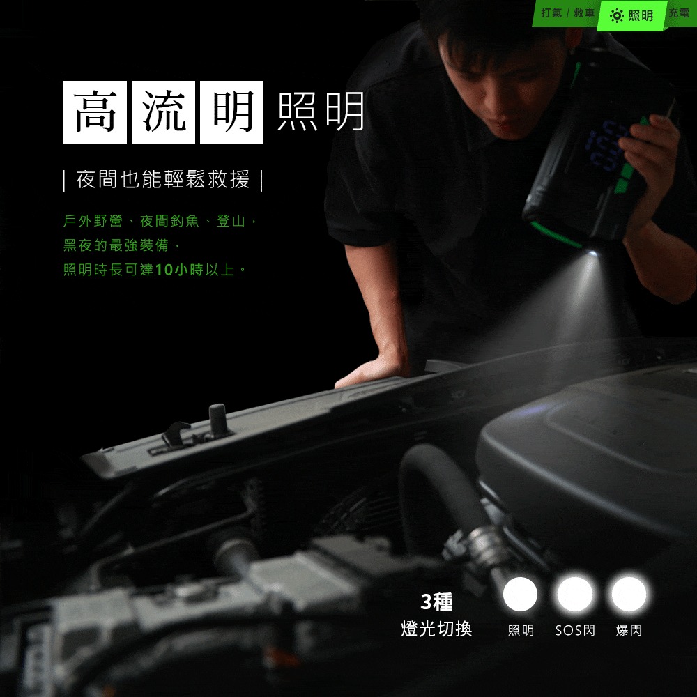 PHILO_飛樂 STP70 行車救援王 首創 救車打氣多功能機 旗艦版