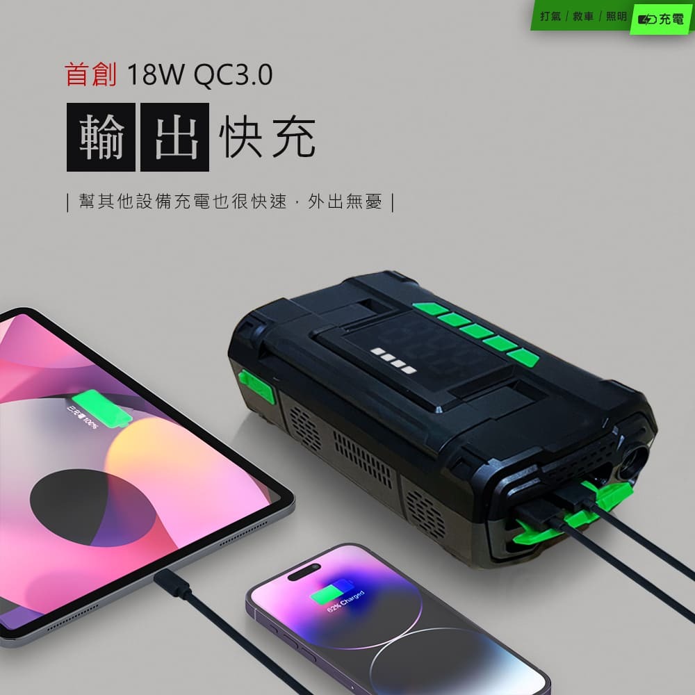PHILO_飛樂 STP70 行車救援王 首創 救車打氣多功能機 旗艦版