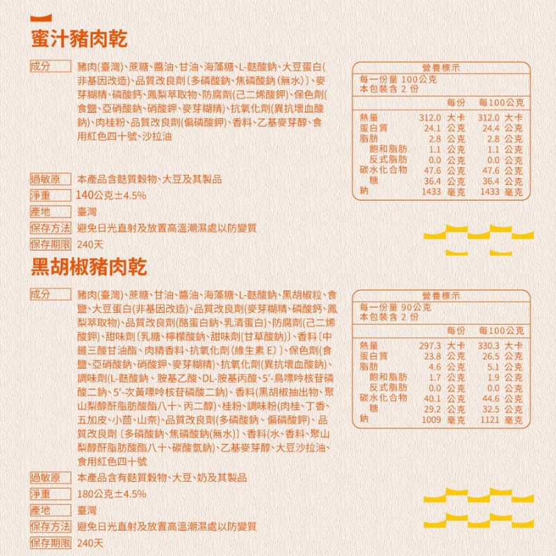 【軒記台灣肉乾王】脆肉乾 傳統肉乾系列 豬肉乾 豬肉紙 