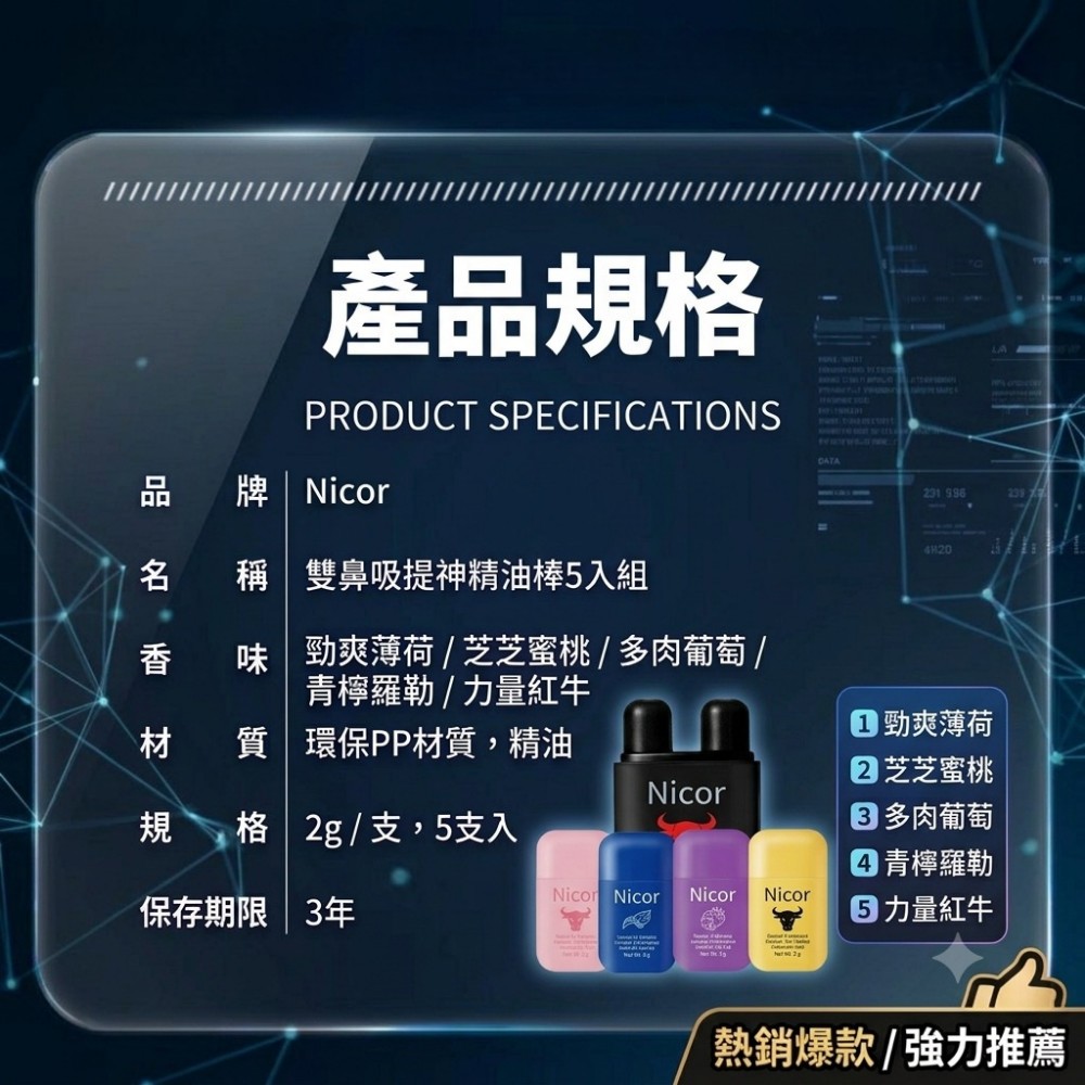 【ZapNose】雙鼻吸提神精油棒 3秒逼退瞌睡蟲