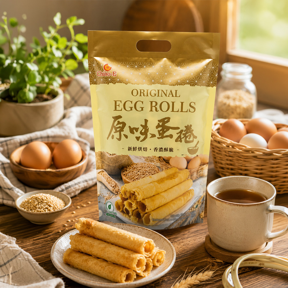 【巧益】蛋捲系列-原味/三星蔥(144g)