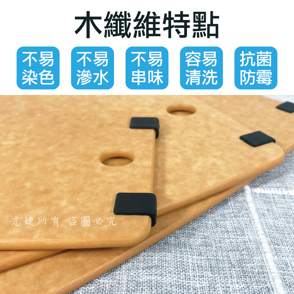 止滑木纖維砧板-三件組(大+中+小)
