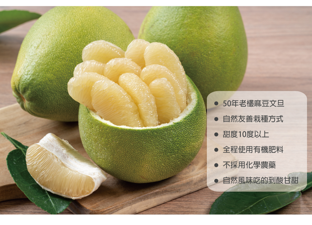 【天柚果園】台南麻豆惜福文旦禮盒(10斤裝/10-20顆)(中秋禮盒)