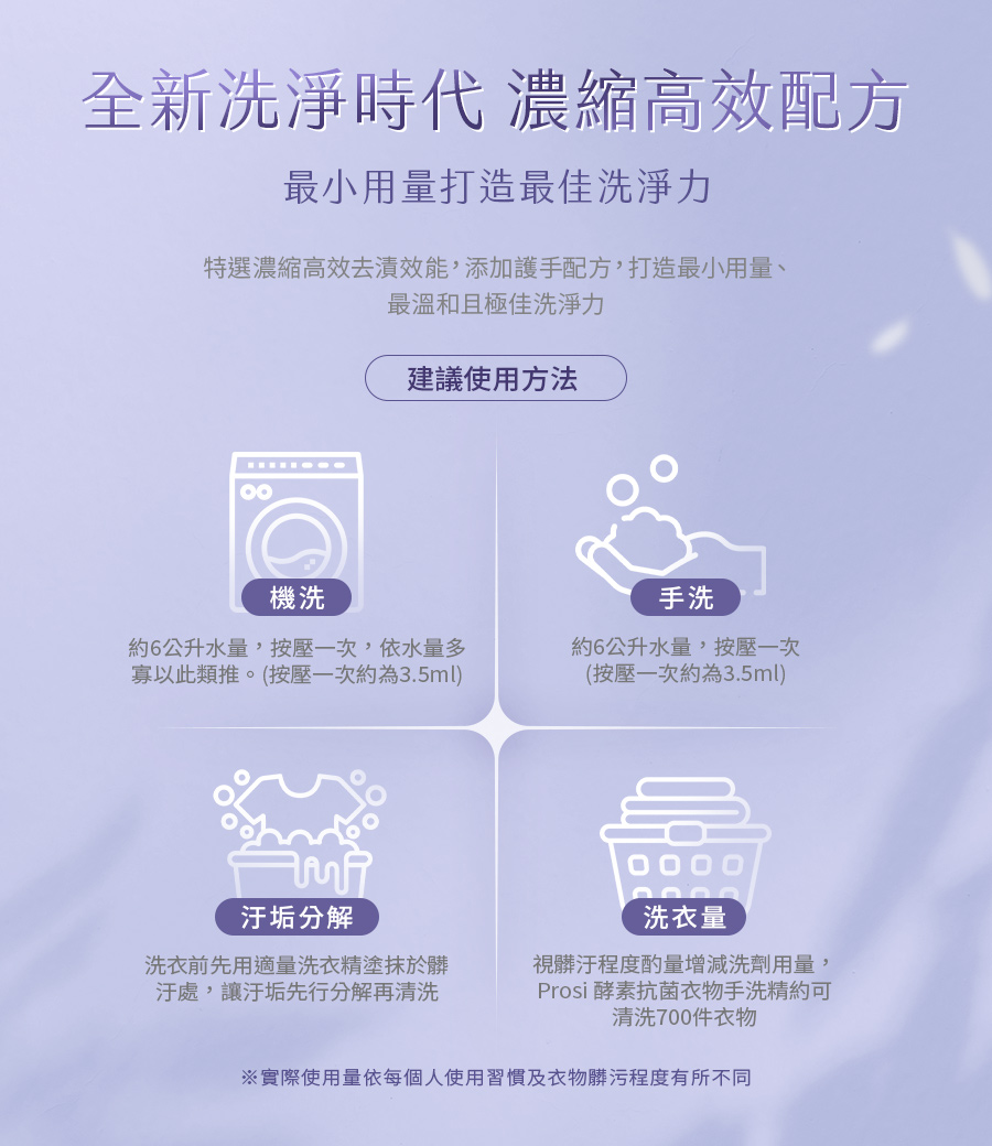 【Prosi普洛斯】酵素抗菌衣物手洗精(護手配方)
