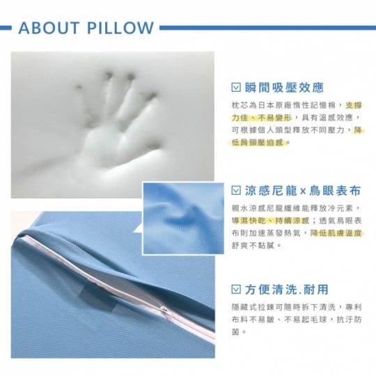 iHOMI涼感人體工學枕