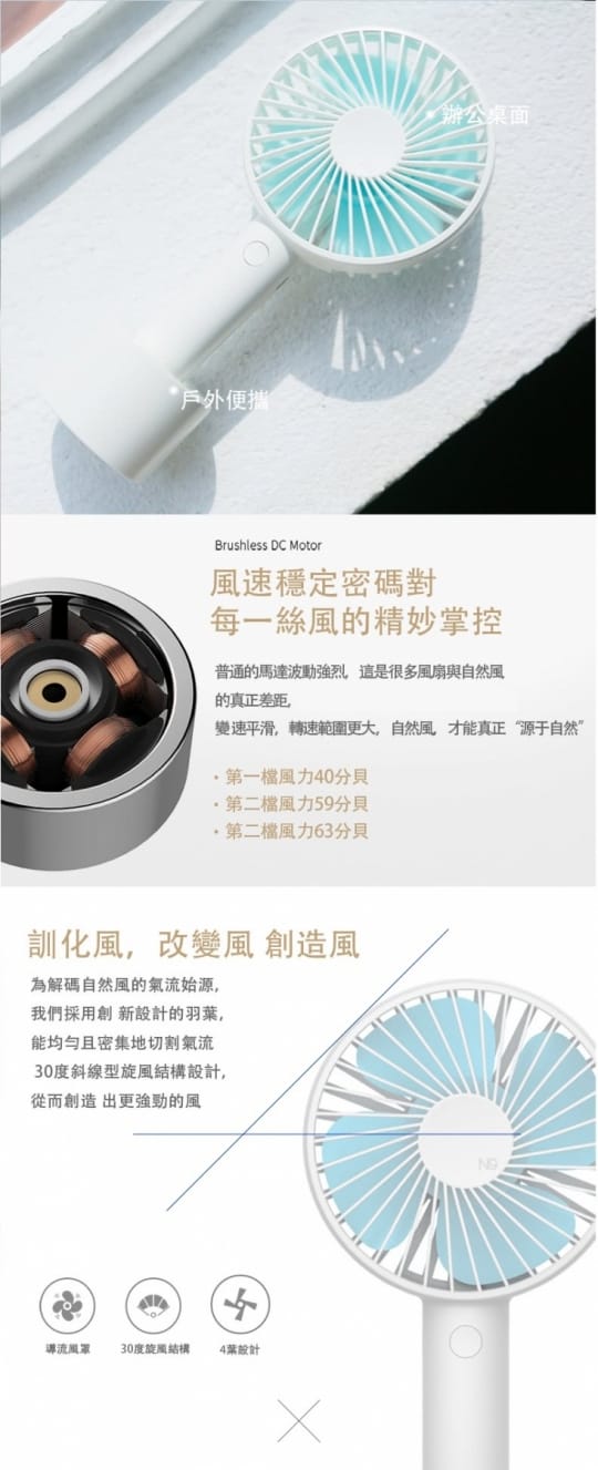 USB超迷你靜音手持風扇