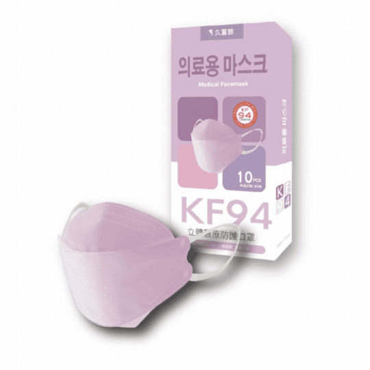 久富餘 KF94韓版4層雙鋼印立體醫療口罩(10片盒)