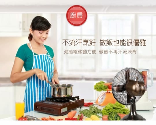 【勳風】U-take 12吋DC行動古銅桌扇(HF-B212GDC)