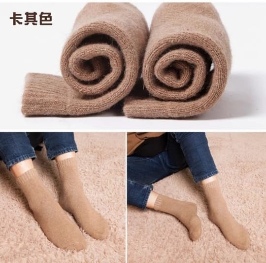 秋冬保暖超厚蓄熱羊毛襪