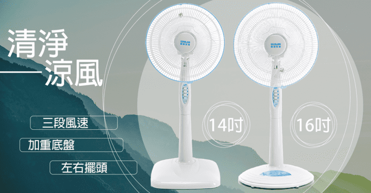【國騰】14吋16吋大風量耐用型電風扇(SY-1410A/SY-1690A)