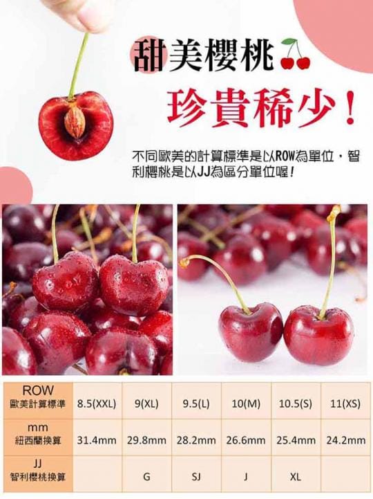 智利空運鮮採9.5R櫻桃