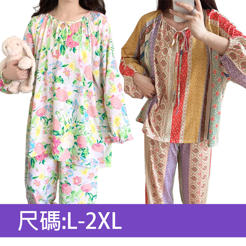 韓國專櫃長袖棉稠套裝 加厚家居服 輕奢小香風 (多款任選)