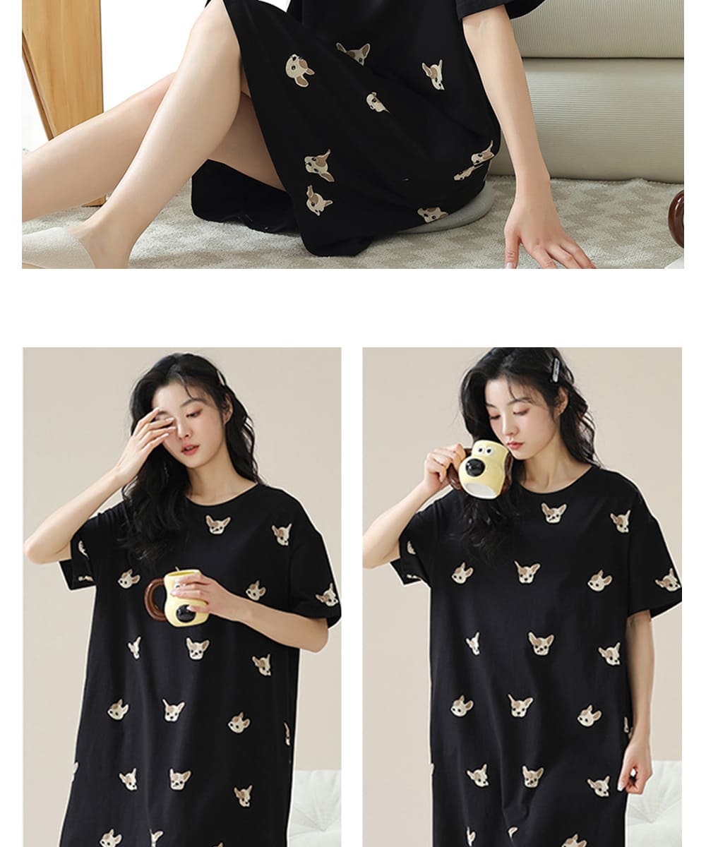 日系軟綿涼爽舒適寬鬆透氣睡裙 多款任選 睡衣 居家服 家居服 