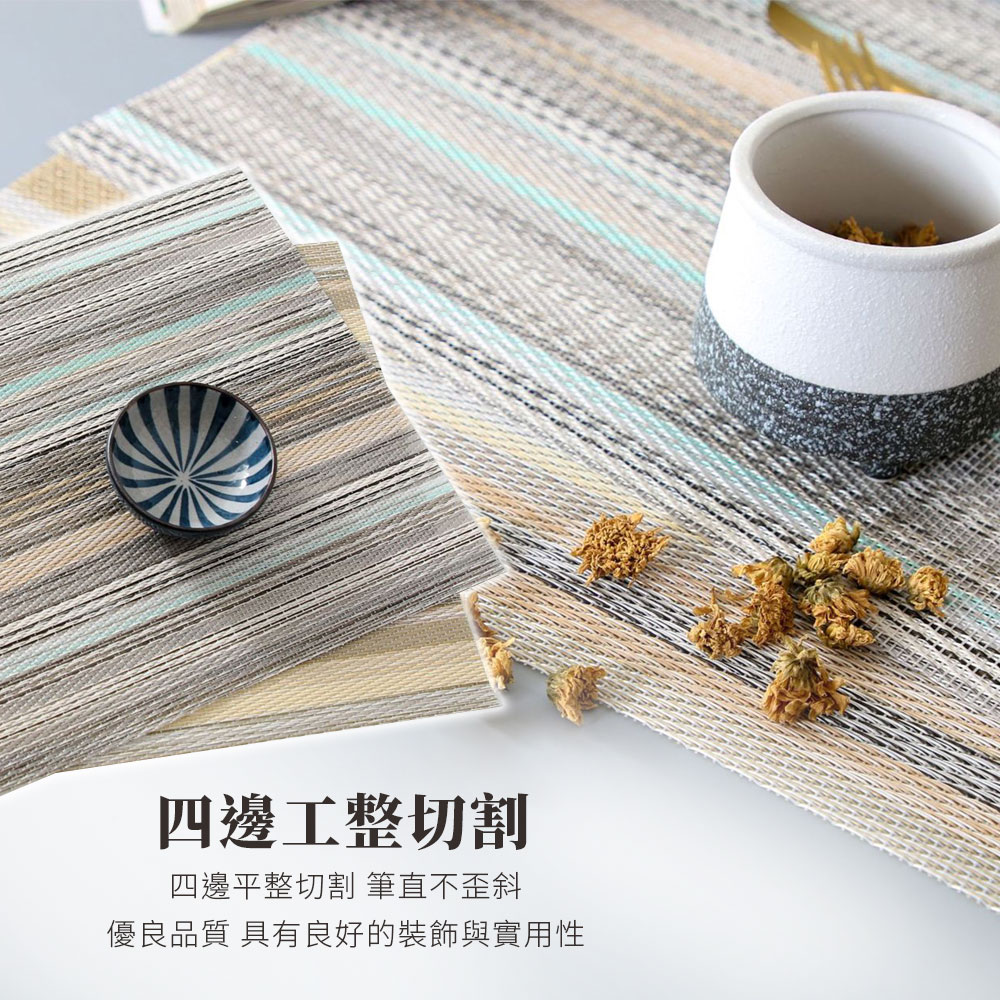 雙層雙面隔熱餐墊 簡約歐式可剪裁隔熱餐墊 PVC西餐墊 防燙碗墊 餐桌墊