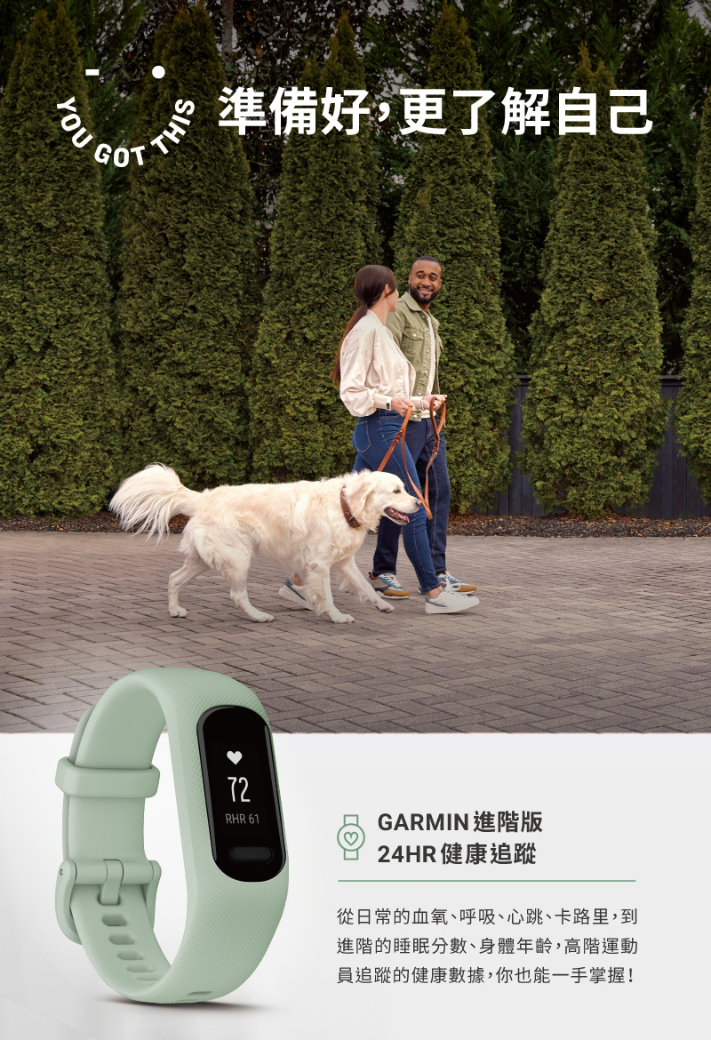 【GARMIN】Vivosmart 5 健康心率手環