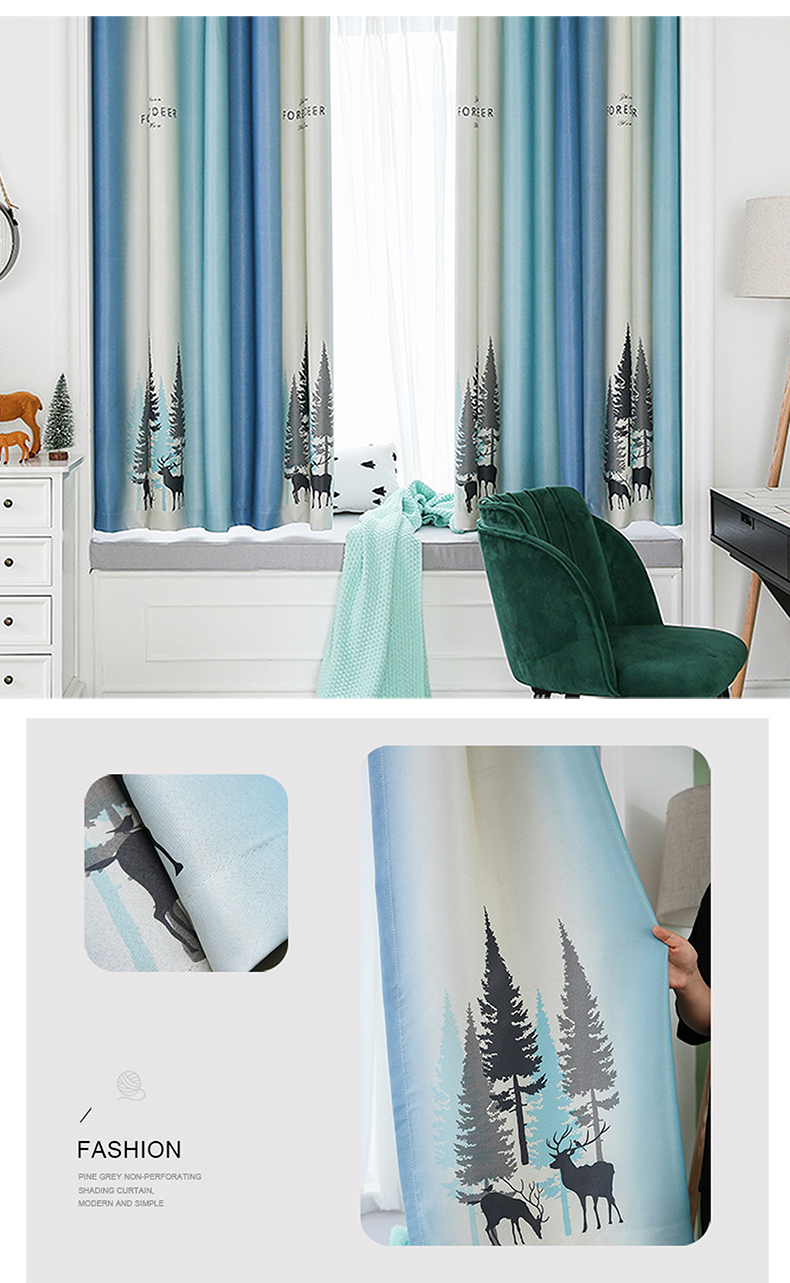 【巴芙洛】歐風抗UV遮光心境城堡窗簾200X165cm(一窗2片/遮光窗簾/風水