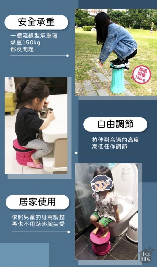 摺疊收納居家必備 浴廁百變伸縮椅(拉拉椅 戶外椅 伸縮凳 排隊神器 )