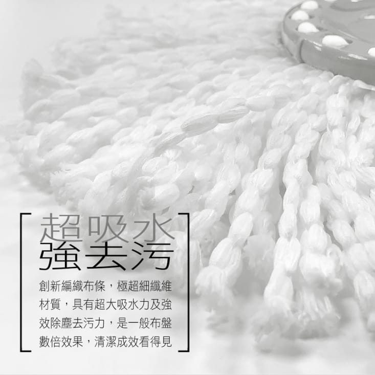 【好神拖】輕巧腳踩旋轉拖把組 (1桶1拖2布) (布盤任選組)適用30坪以下空間