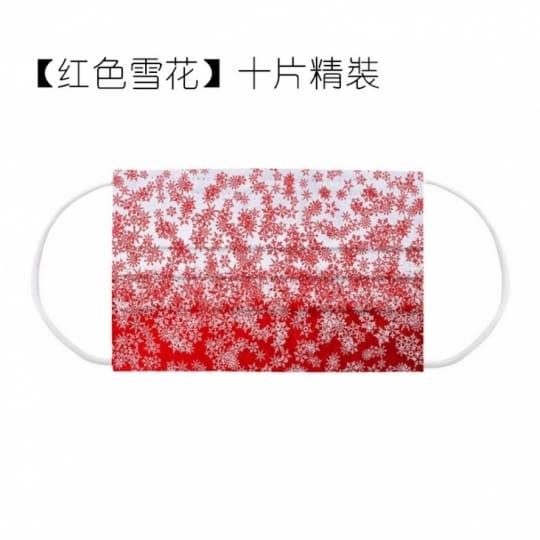 聖誕節三層熔噴防護口罩