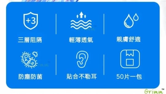 MIT三層防護口罩